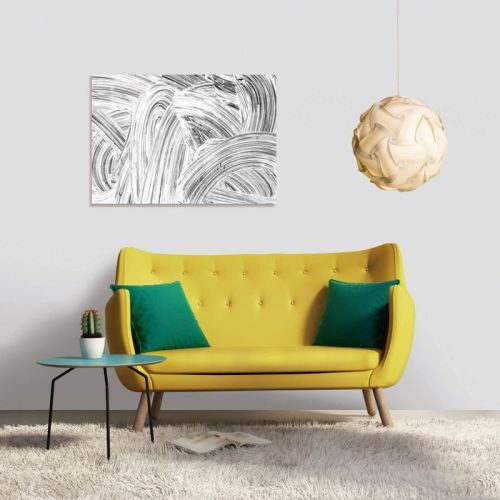 achat tableau acrylique noir et blanc