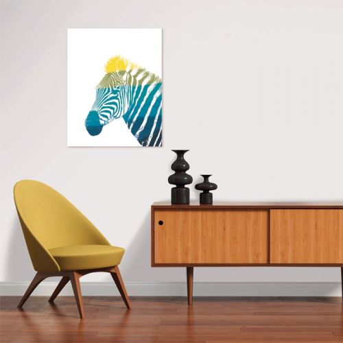 acheter poster colore zebre papier