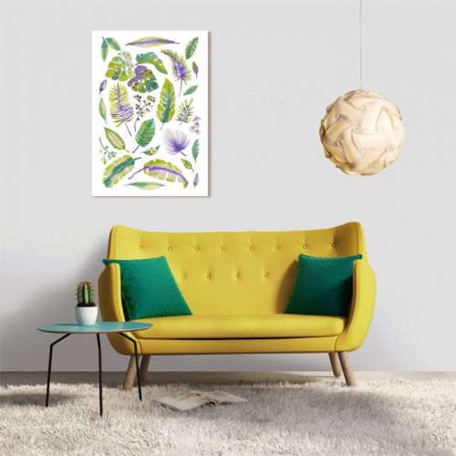 acheter tableau 50 x 70 cm feuille vegetale