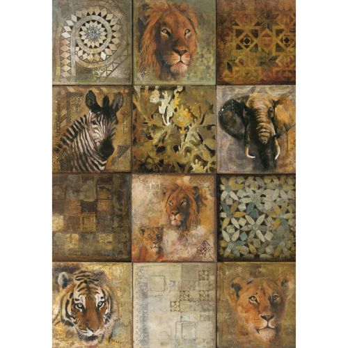 acheter tableau en verre safari