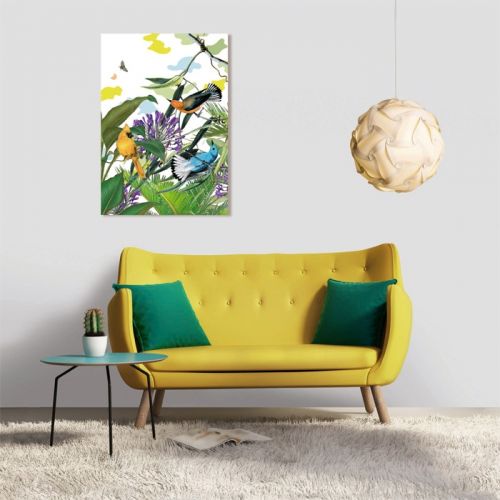 acheter tableau rectangulaire oiseau nature