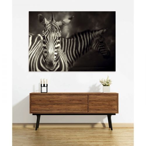 acheter zebre tableau en verre