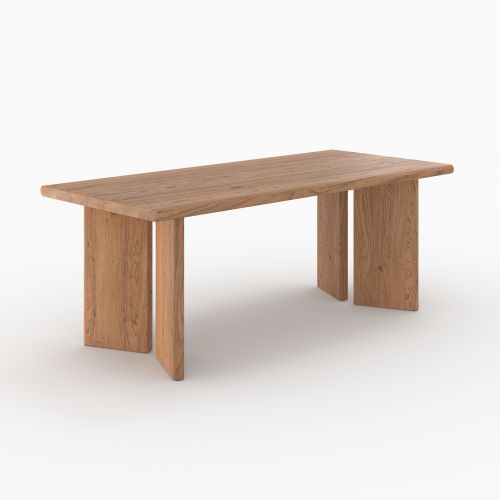 albane table rectangulaire en bois d orme 8 personnes