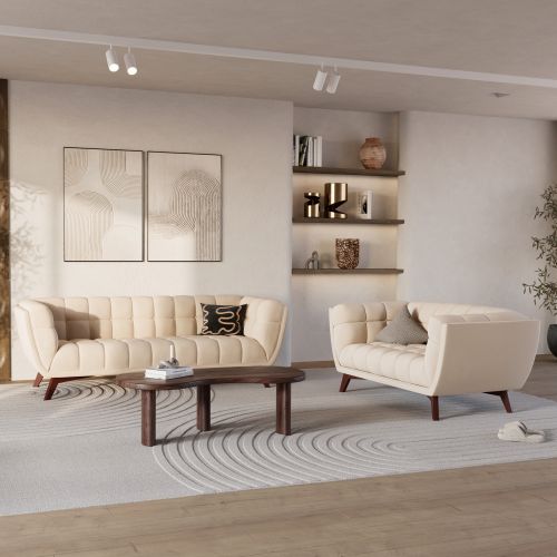 ensemble canape fauteuil mona beige