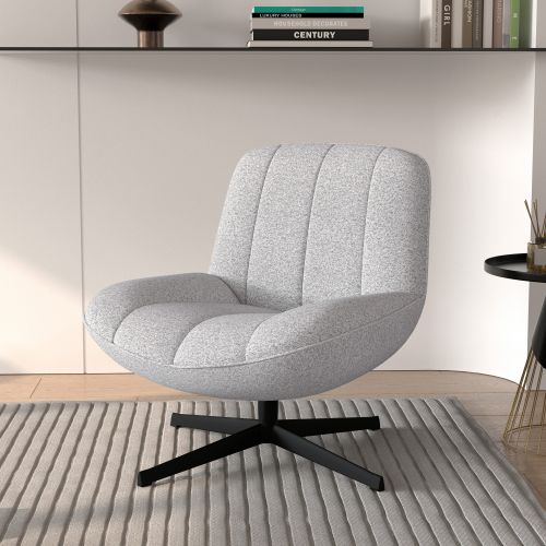 fauteuil gris chine pied noir