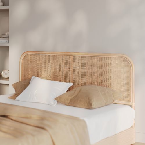 grace tete de lit en rotin et cannage 160 cm_boheme