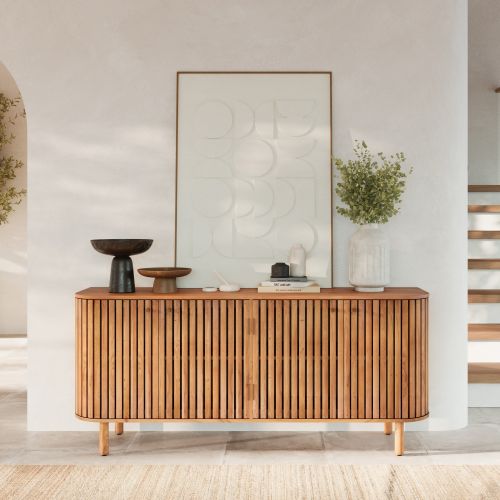 grand buffet en bois acacia paola rendez vous deco