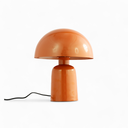 lampe champignon orange clara metal