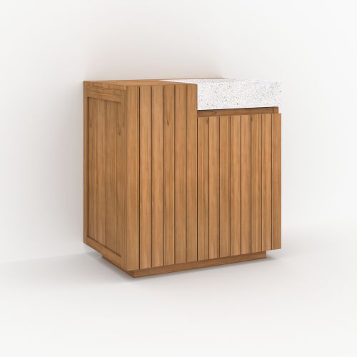 meuble de salle de bain en bois 80 cm noa