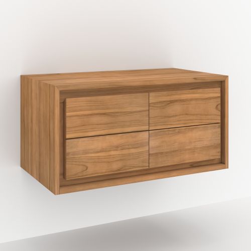 meuble en bois de teck de salle de bain hera