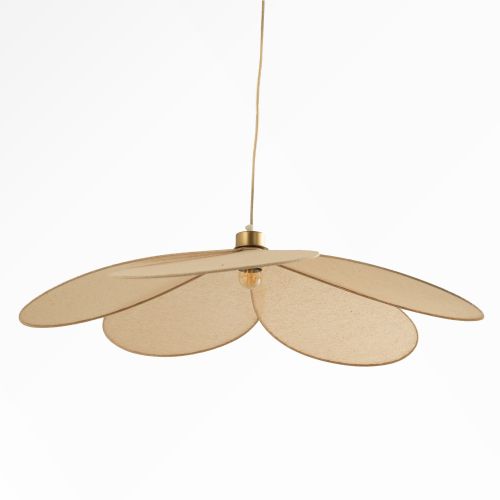 suspension en tissu beige flora d 75 cm