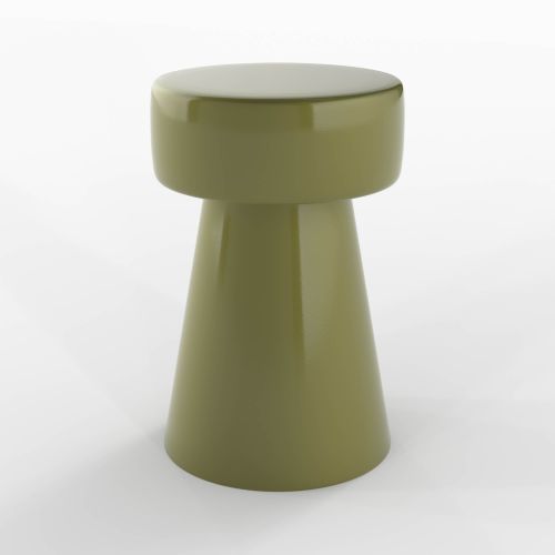 table d appoint en metal vert kaki athena vert olive