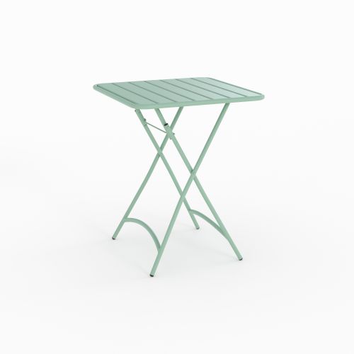 table de jardin en metal vert yumi 2 personnes