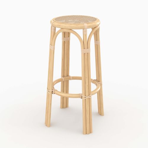 tabouret de bar vania en rotin 75 cm