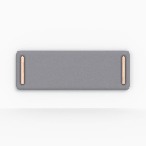 tete de lit grise rectangulaire 160 cm tissu katia rdv deco