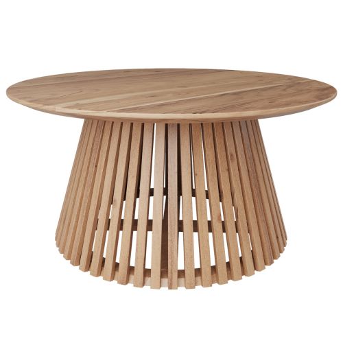 achat table basse ronde en bois d acacia 80 cm