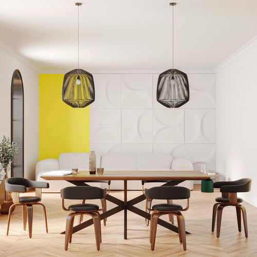 acheter abat jour boheme noire design
