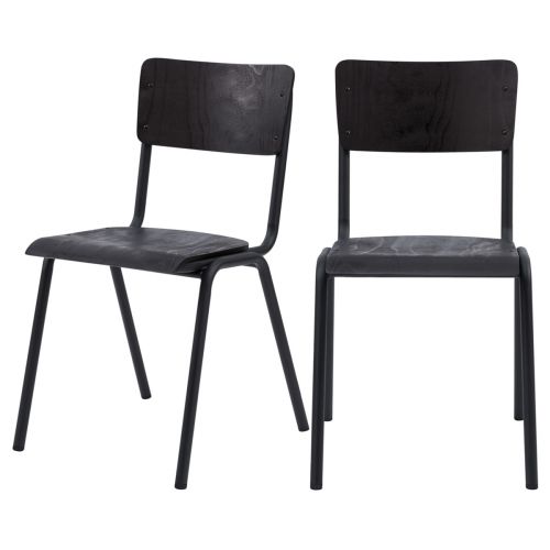 acheter chaise clem en bois noir