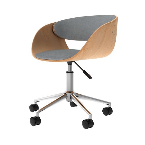 acheter chaise de bureau grise tissu