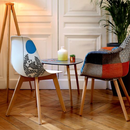 acheter chaise design blanche plastique artiste