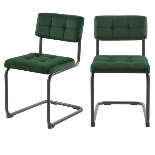 acheter chaises confortables vertes fonce