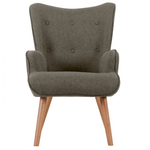 acheter fauteuil gris fonce tissu