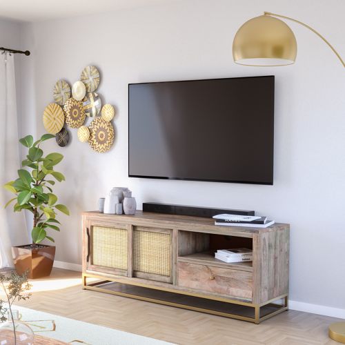 acheter meuble tv en bois manguier