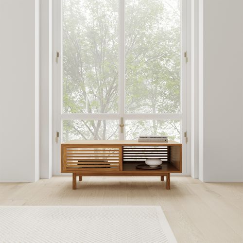 acheter table basse 1 niche en bois de teck