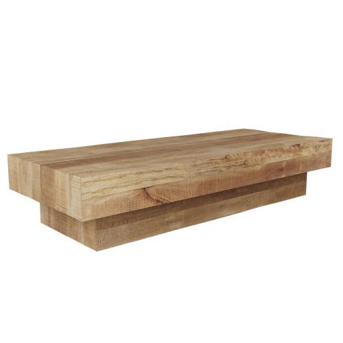 acheter table basse rectangulaire en bois de manguier