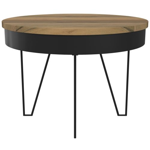 acheter table basse ronde plateau bois