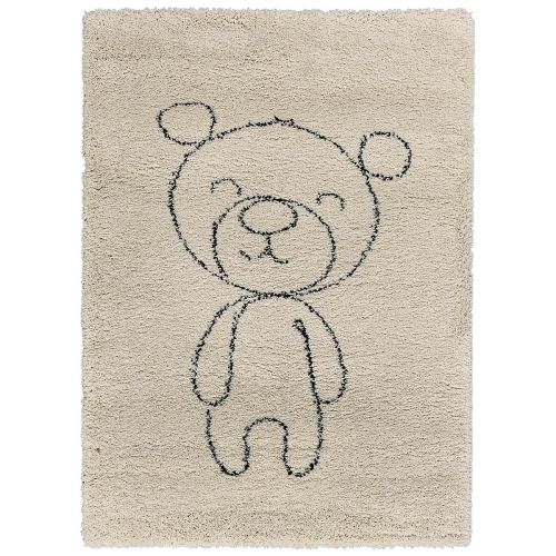 acheter tapis enfant blanc ourson 120 cm 17 cm