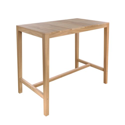 acheter une table de bar exterieur rectangulaire 120 cm bois