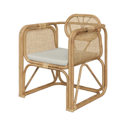 fauteuil navahino en rotin naturel