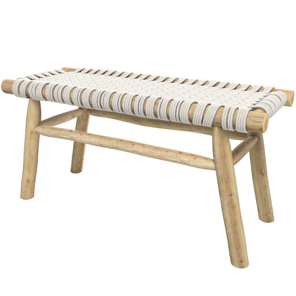 acheter banc design tresse beige - miniatura