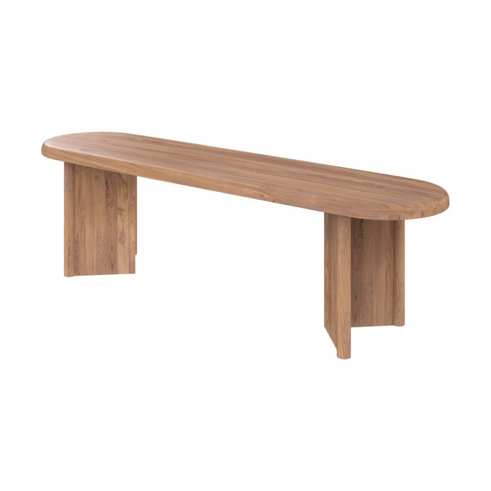 banc en bois de teck 160 cm bana - miniatura