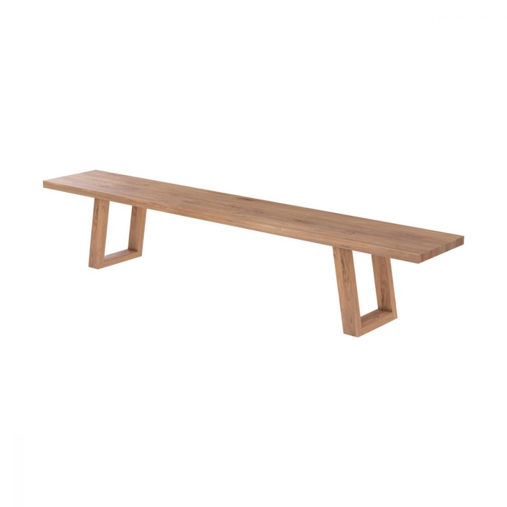 banc marie en bois de teck recycle 240 cm - miniatura