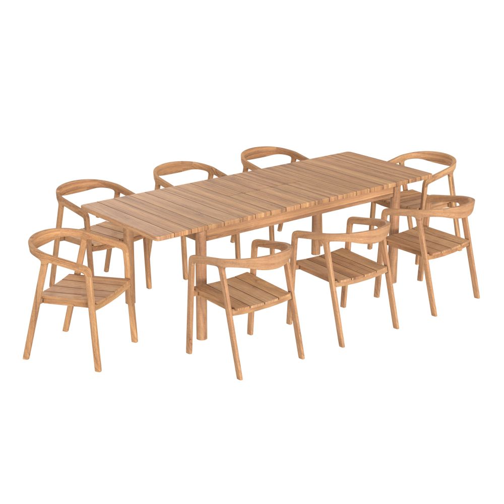 ensemble table et chaises de jardin kora - miniatura