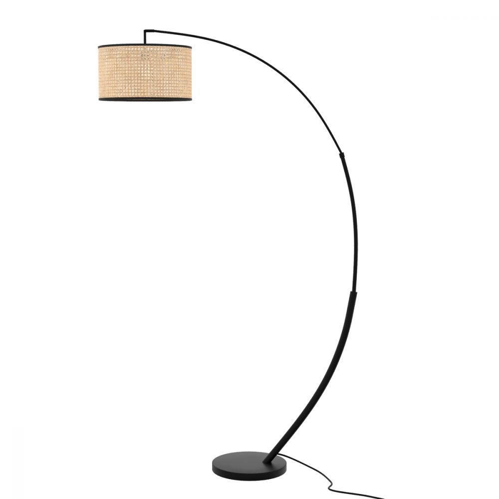 lampadaire boheme chic rotin design - miniatura