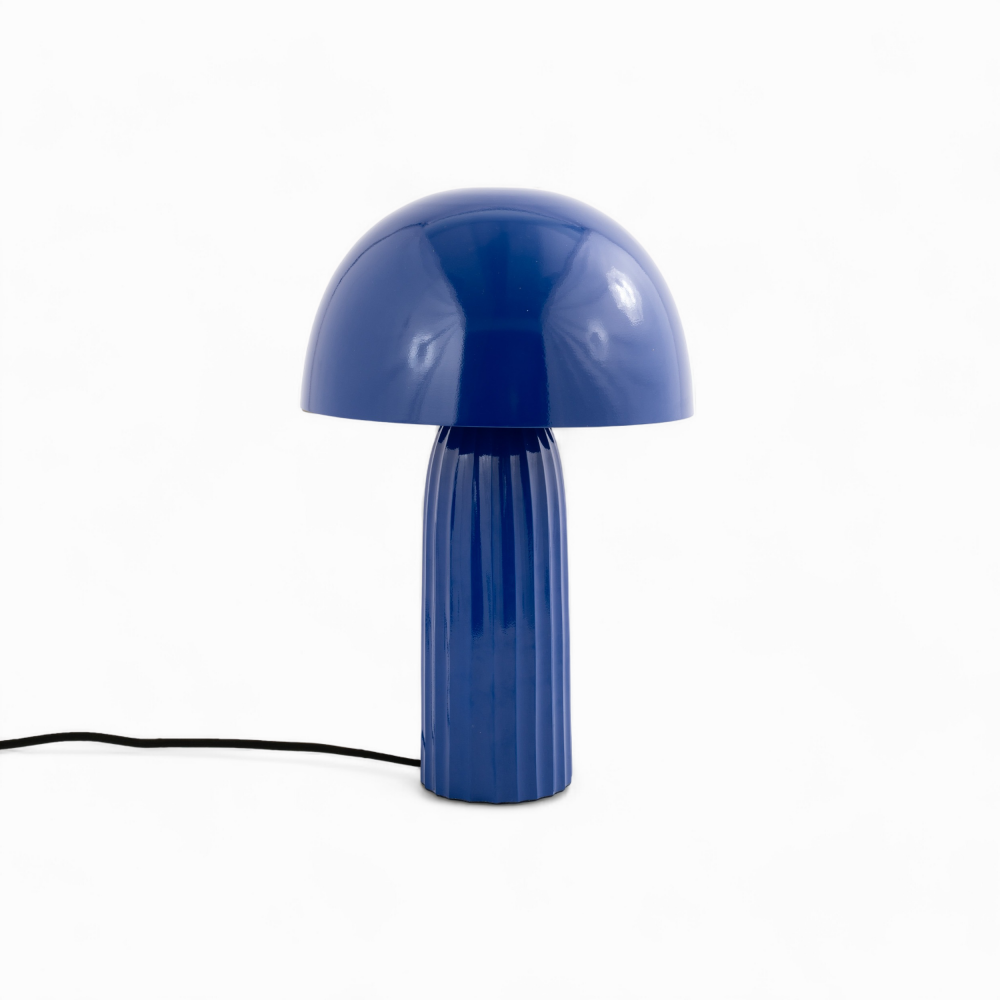 lampe joy en metal bleu fonce - miniature