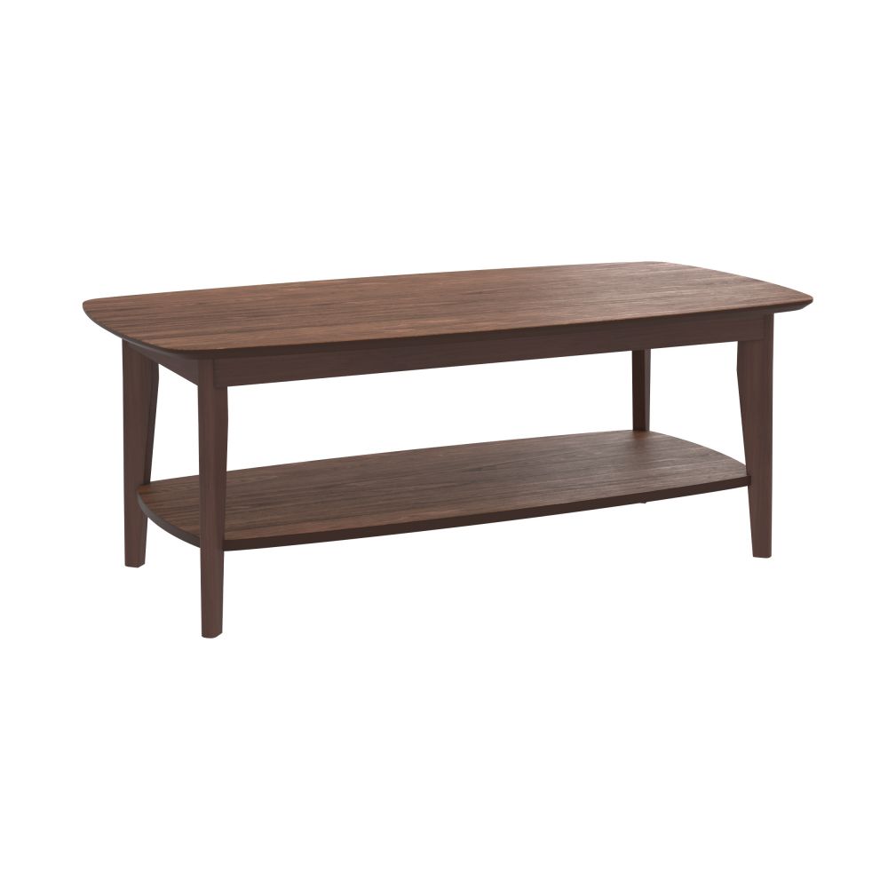 table basse en bois fonce sadi 120 cm - miniatura