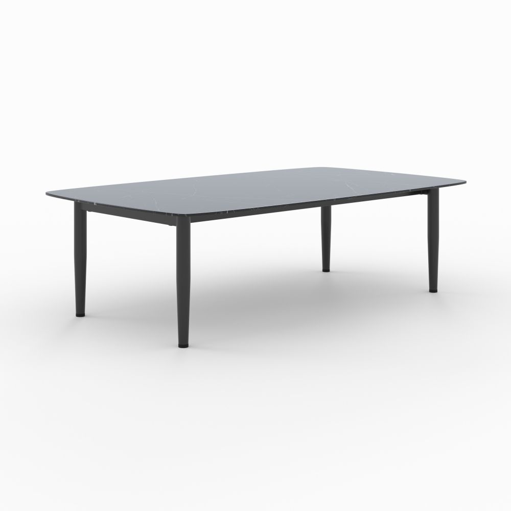 table basse jardin wilo effet marbre noir - miniatura