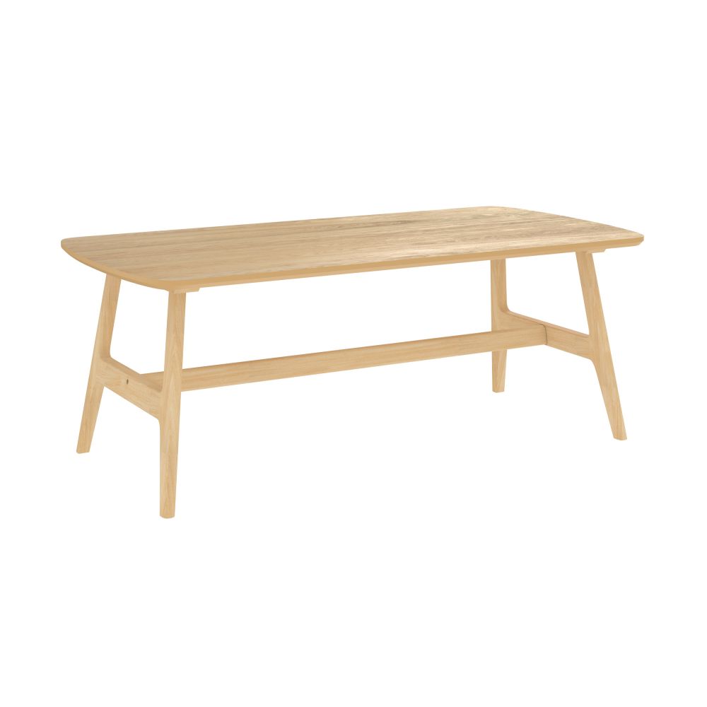 table basse suly en bois clair 120 cm - miniatura