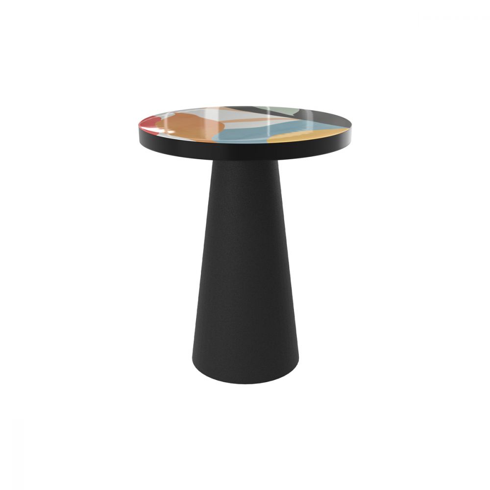 table d appoint art deco multicolore cheyenne - miniature