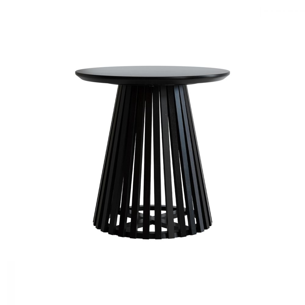 table d appoint en bois noir d acacia kepes - miniatura