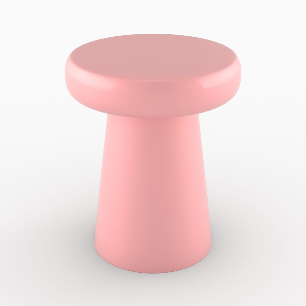 table d appoint rose bonbon ronde anouk - miniature