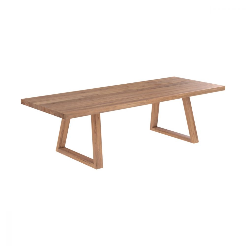 table rectangulaire marie 10 personnes en bois de teck - miniatura