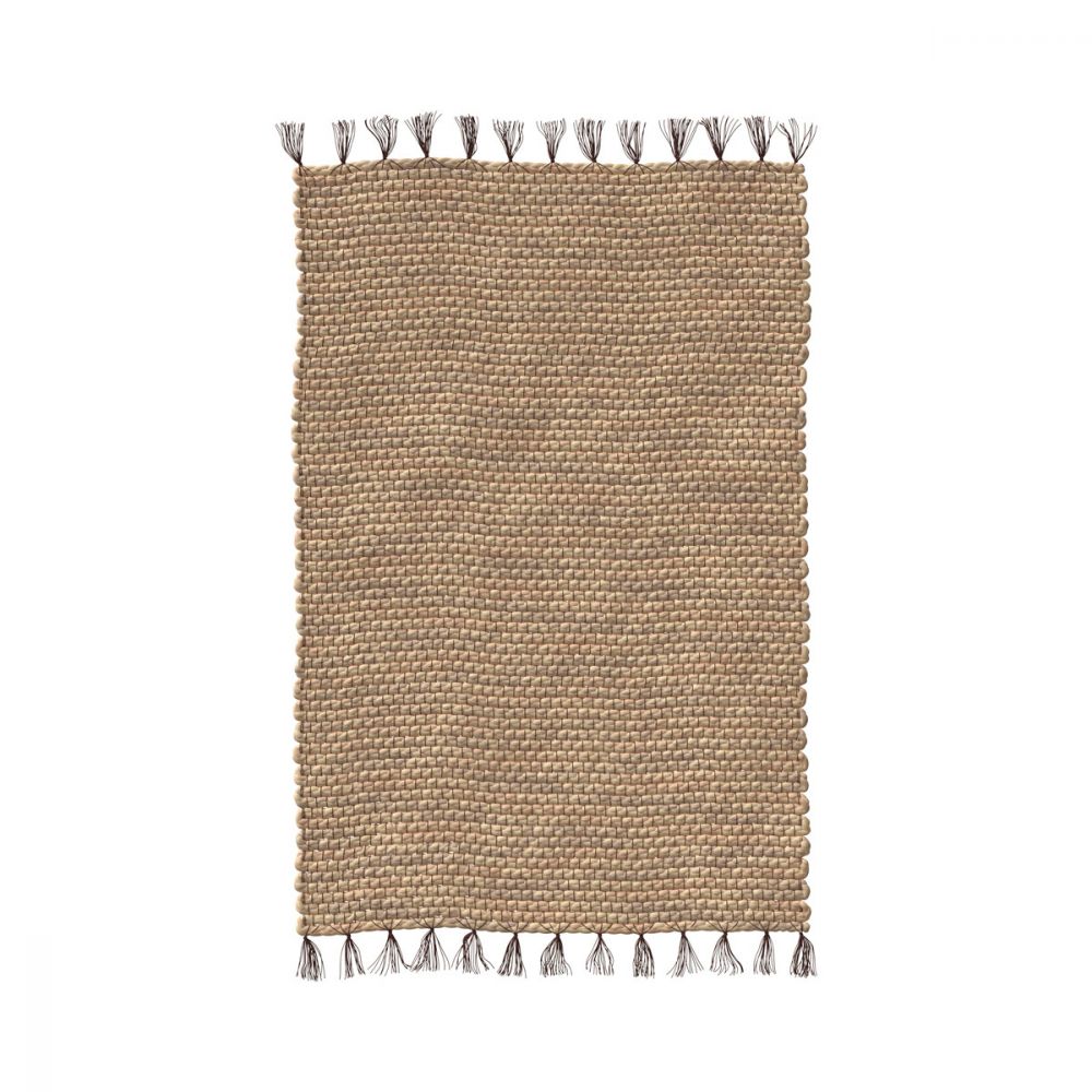 tapis enora en jacynthe deau naturel - miniatura