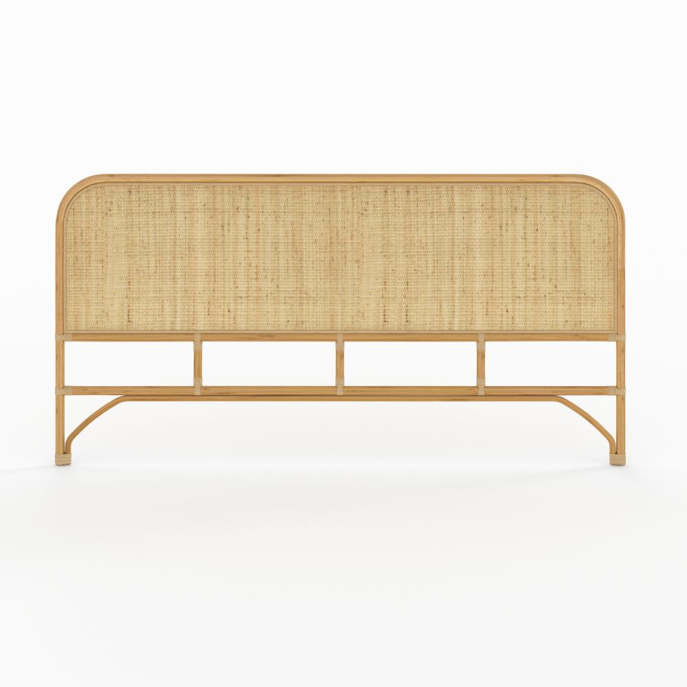 tete de lit grace rotin naturel 180 cm - miniatura