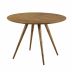 Table ronde Liwa ∅105 cm en bois foncé