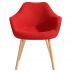 Chaise Anssen rouge